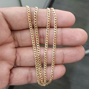 10kt real gold cuban chain 18 inches